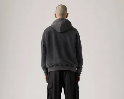 Levi's Grunge Wash Arcata Lined Full Zip Sweatshirt In Black