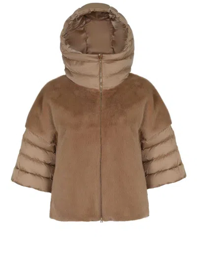 Herno Down Jacket In Brown
