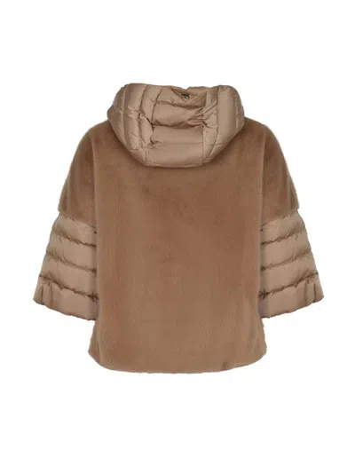 Herno Down Jacket In Brown