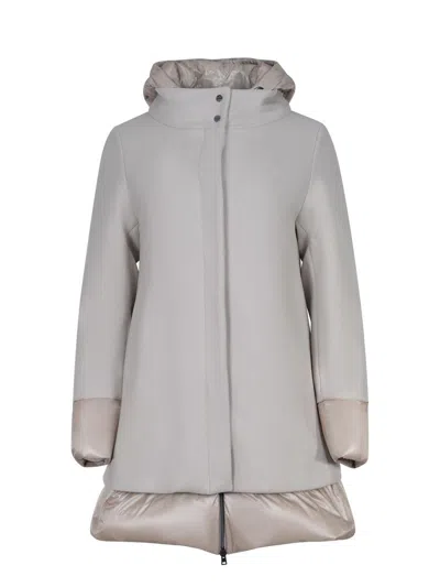 Herno Down Jacket Made Of Ultra-lightweight Nylon In Gray