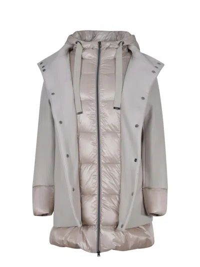 Herno Down Jacket Made Of Ultra-lightweight Nylon In Gray