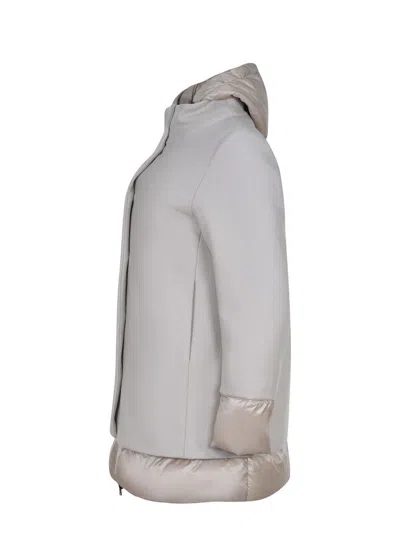 Herno Down Jacket Made Of Ultra-lightweight Nylon In Gray