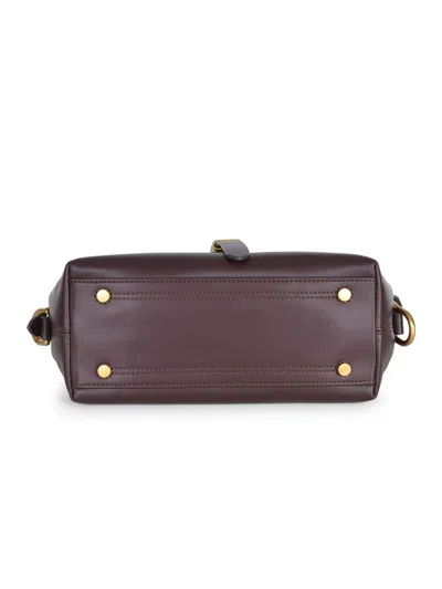 Pinko Petit Sac Porté Épaule Saddle Bag Baguette En Cuir In Burgundy