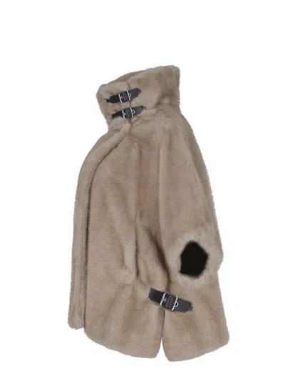 Pinko Beige Bedside Table Hood In Brown