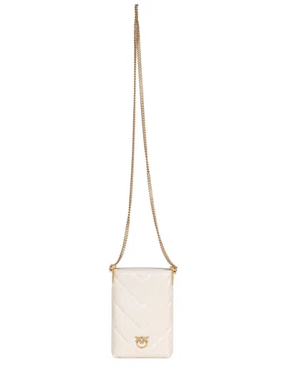Pinko Phone Holder In Neutral
