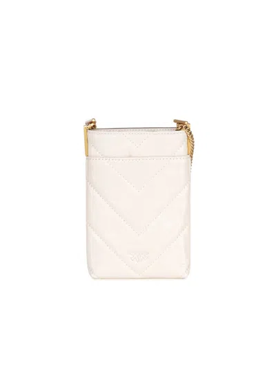 Pinko Phone Holder In Neutral
