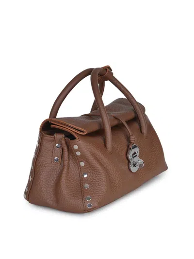 Zanellato Small Dotta Handbag In Brown