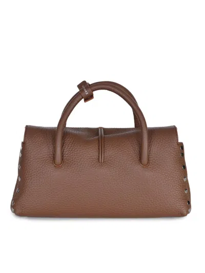 Zanellato Small Dotta Handbag In Brown