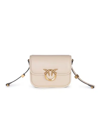 Pinko "love Box" Bag In Neutral