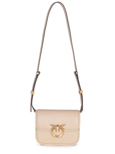 Pinko "love Box" Bag In Neutral