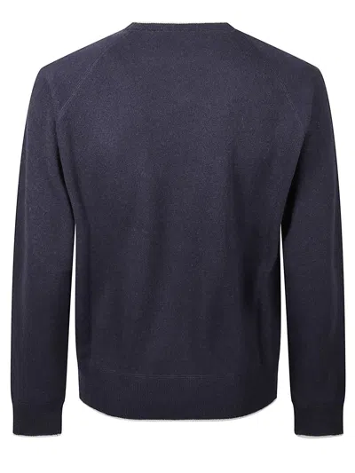 Aragona Raglan-sleeve Cashmere Sweater In Blue