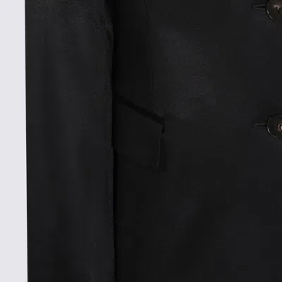 Montedoro Notched-lapel Single-breasted Blazer In Black