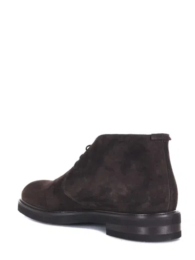 Jerold Wilton Suede Ankle Boots In Brown