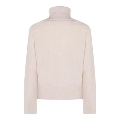 Fabiana Filippi Sequin-embellished Turtleneck Sweater In Neutral