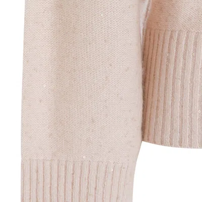 Fabiana Filippi Sequin-embellished Turtleneck Sweater In Neutral