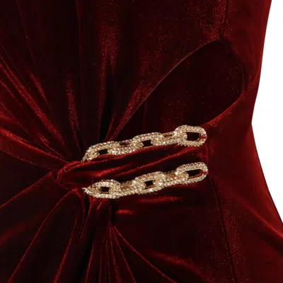 Self-portrait Dresses Blue And Green In Red