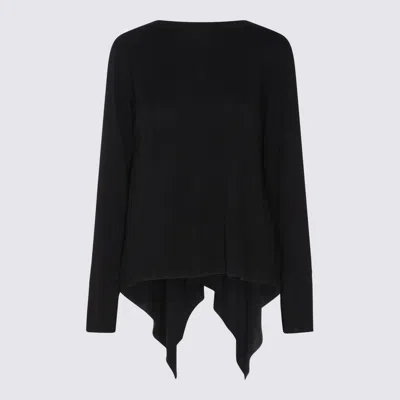 Fabiana Filippi Black Wool Knitwear In Black