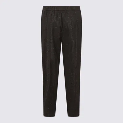 Fabiana Filippi Relaxed Trousers In Textured Fabric In Black