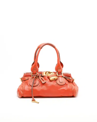 Chloé Medium Paddington Bag In Orange