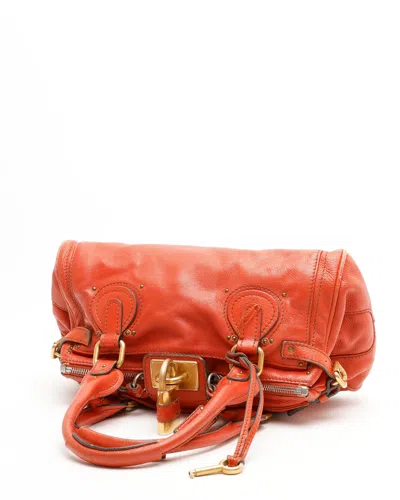 Chloé Medium Paddington Bag In Orange