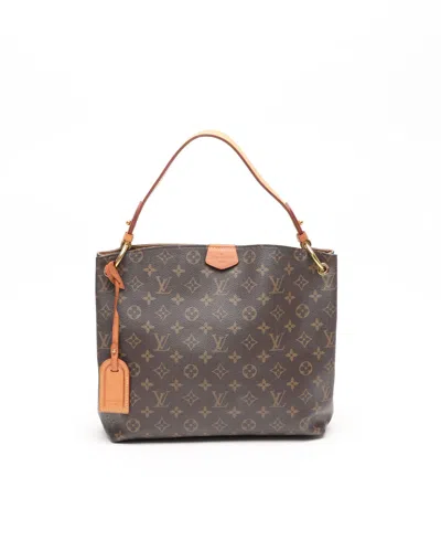 Pre-owned Louis Vuitton Monogram Graceful Pm Bag In Brown