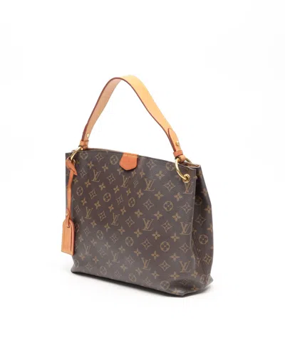 Pre-owned Louis Vuitton Monogram Graceful Pm Bag In Brown