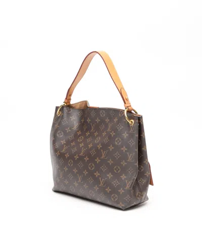 Pre-owned Louis Vuitton Monogram Graceful Pm Bag In Brown