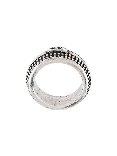 Shop Emanuele Bicocchi Engraved Ring In Metallic