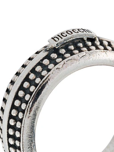 Shop Emanuele Bicocchi Engraved Ring In Metallic