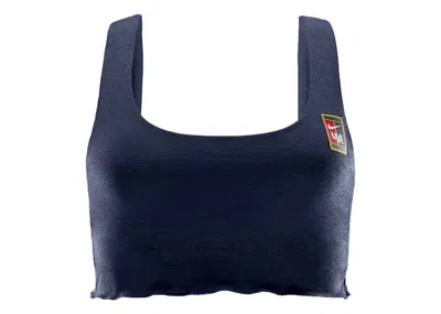 Pre-owned Nike X Yoon Women's Lightsupport Lightly Lined Sports Bra In Armory Navy Blue/white In Multi