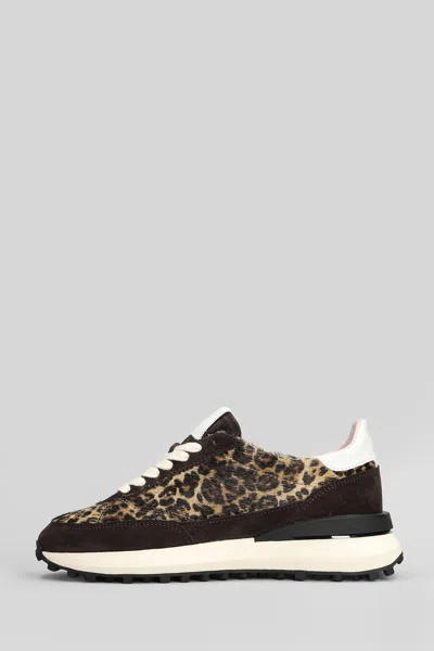 Date D.a.t.e. Sneakers In Animal Print