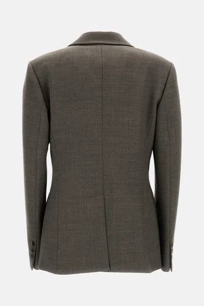 P.a.r.o.s.h Poly Wool Jacket In Animal Print