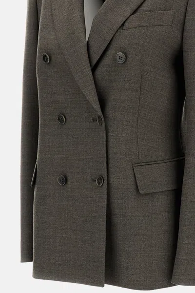 P.a.r.o.s.h Poly Wool Jacket In Animal Print