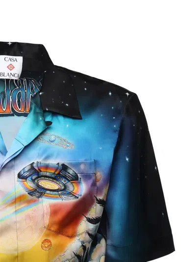 Casablanca Men's La Premonition Cuban Collar Shirt In Red