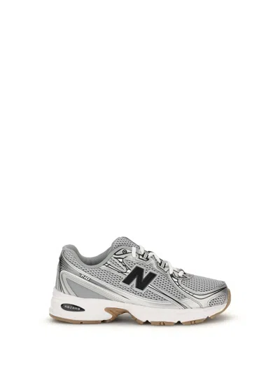 New Balance 740 Mesh Sneakers With Leather Inserts In Gray