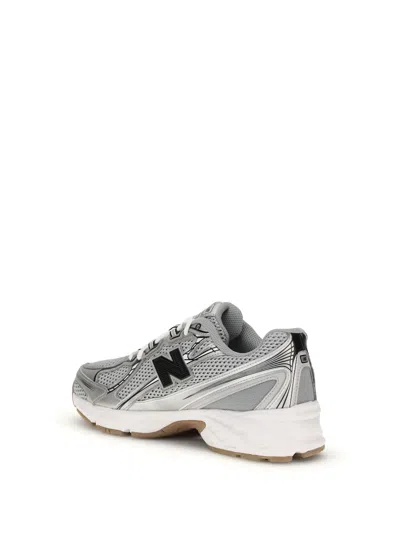 New Balance 740 Mesh Sneakers With Leather Inserts In Gray