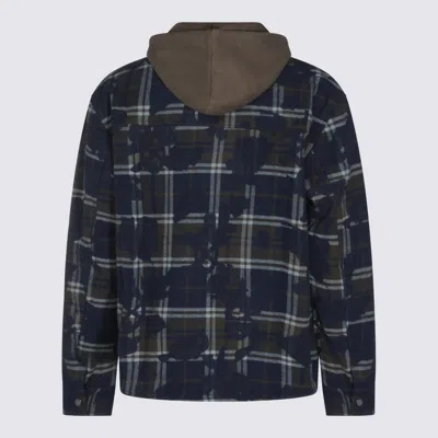 Daily Paper Blue Cotton Shirt In Animal Print