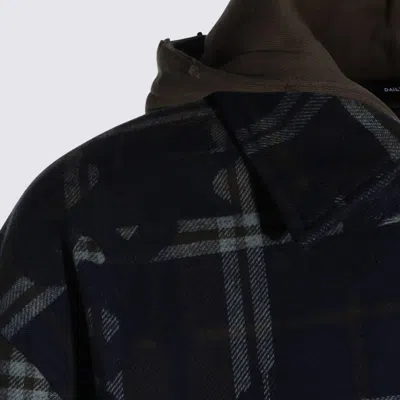 Daily Paper Blue Cotton Shirt In Animal Print