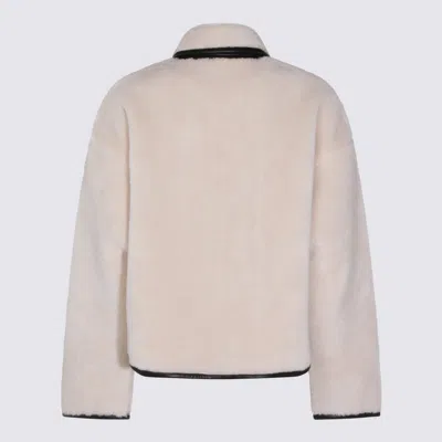 Anine Bing Piped Camden Teddy Jacket In Brown