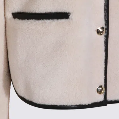 Anine Bing Piped Camden Teddy Jacket In Brown