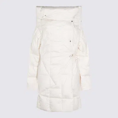 Add White Down Jacket In Black