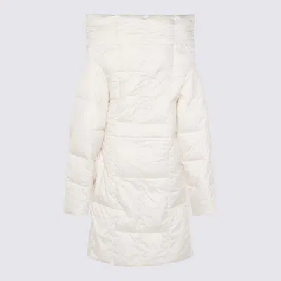 Add White Down Jacket In Black