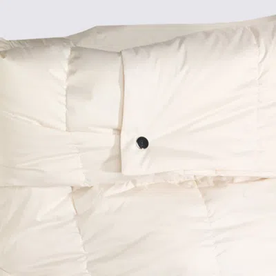 Add White Down Jacket In Black