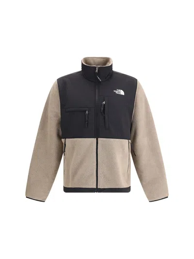 The North Face Mens Medium Beige Retro Denali High-neck Fleece Jacket In Multi