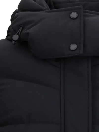 Moose Knuckles Betta Down Jacket In Black