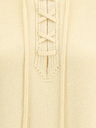 Ermanno Scervino Pure Cashmere Sweater In Neutral