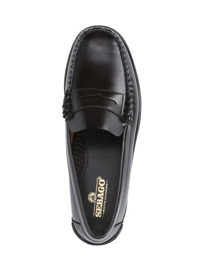 Sebago Round Toe Slip-on Moccasins With Cut-out Upper Design In Brown