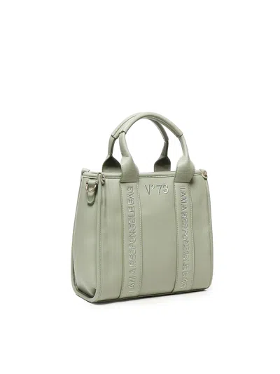 V73 Logo-embroidered Cross Body Bag In Green