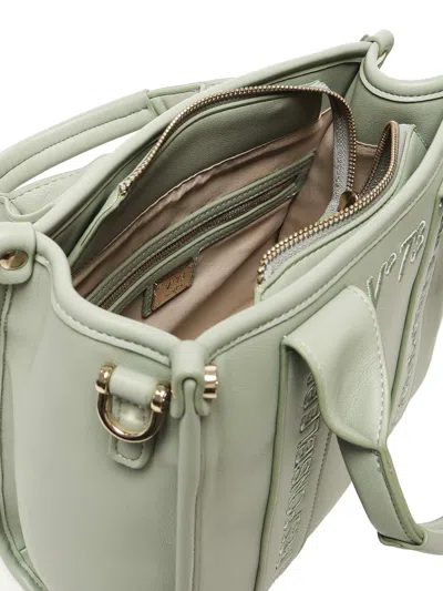 V73 Logo-embroidered Cross Body Bag In Green