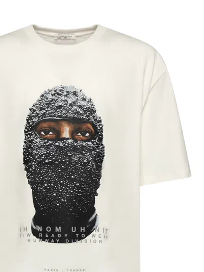 Ih Nom Uh Nit Graphic Printed Crewneck T-shirt In White